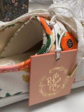 NEW Keds Rifle Paper Co woman's Sneakers Lively White Size 10M
